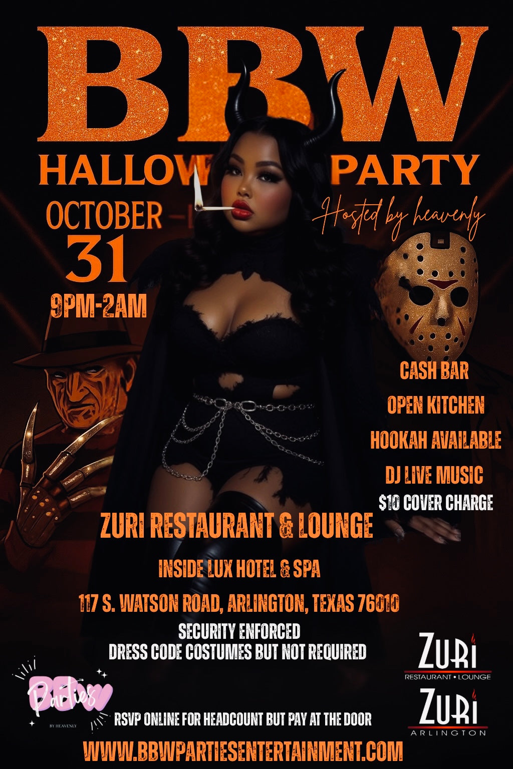 BBW HALLOWEEN PARTY At ZURI LOUNGE